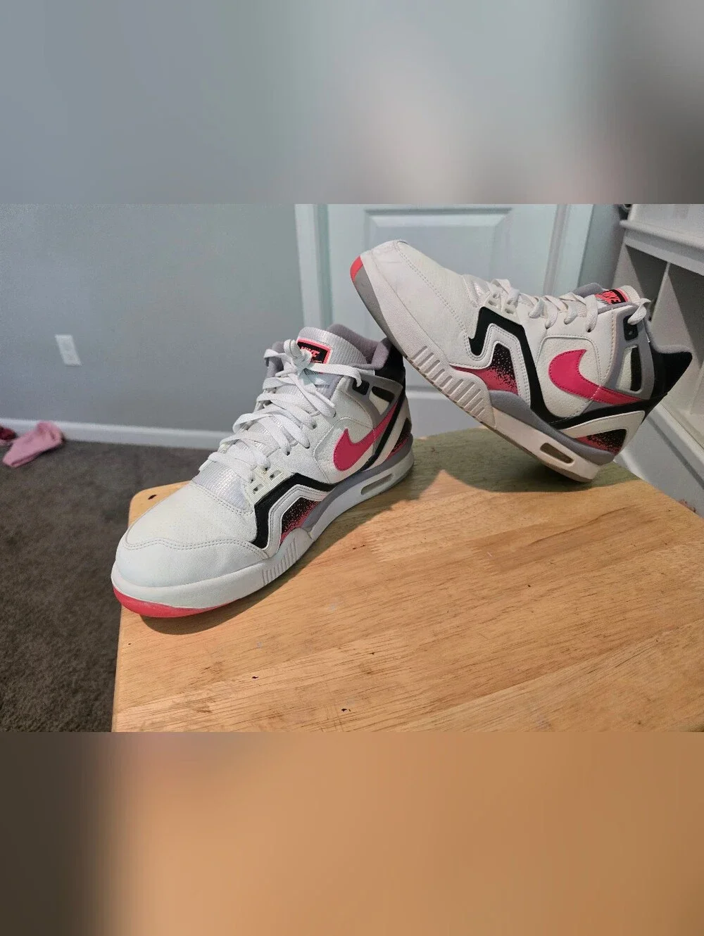 Nike Air Tech Challenge 2 QS Lava 2014 White Hot Lava Black 643089-160  Sz 11.5